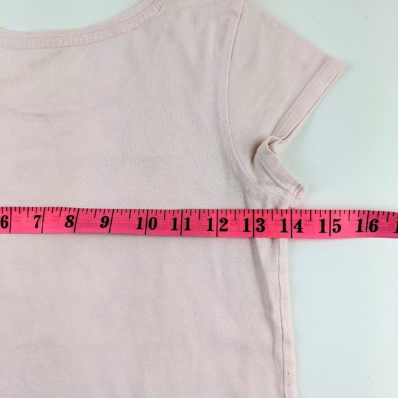 Gap Pink T-Shirt with Dog and Bunting Banner Girls Medium - Picture 7 of 8